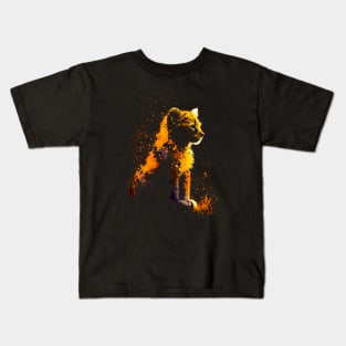 Lion Cub Silhouette #1 Kids T-Shirt